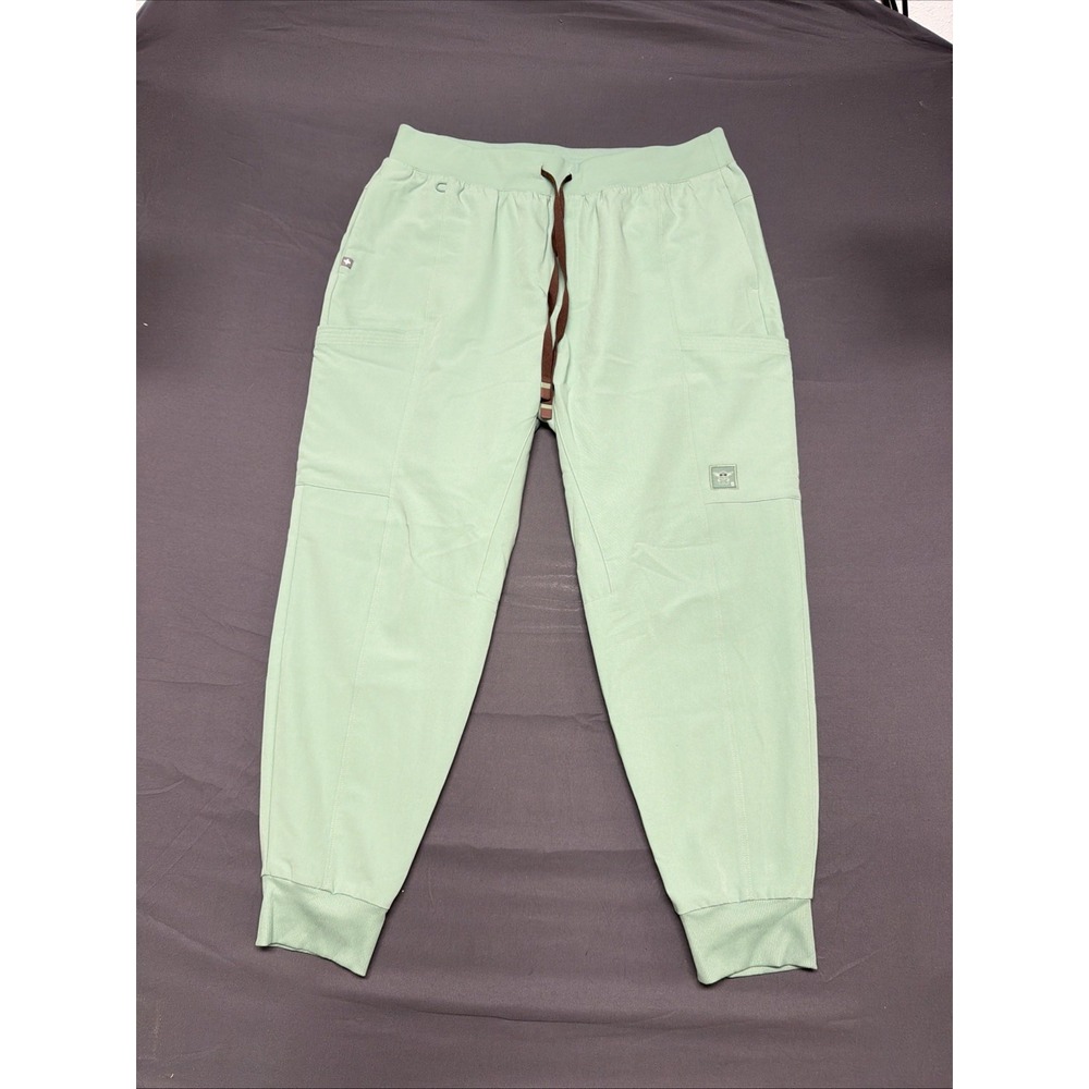 Men's Star Wars™ | FIGS Scrub Trouser in Jade, featuring a light green/jade LG